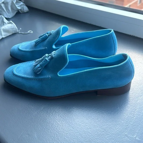 Manolo Blahnik suede Chester loafers - Picture 5 of 8